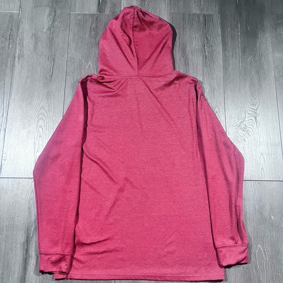 Chicago Bulls Hoodie Mens Sz Large Logo Long Sleeve Red‎ Basketball NBA Street - Picture 2 of 6